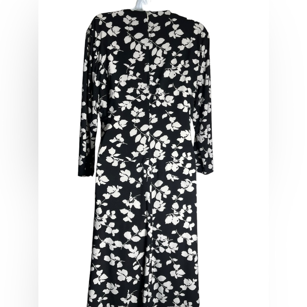 Ralph Lauren dress size 14‎ stunning black and white floral dress PERFECT 🖤🤍🖤 - Picture 3 of 5